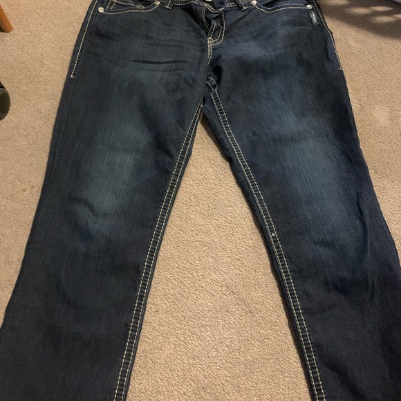 Silver capris jeans size 30 excellent condition - Picture 3 of 3